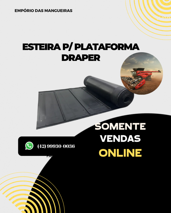 ESTEIRA P/ PLATAFORMA DRAPER 